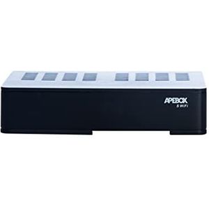 APEBOX S WiFi - Full HD 1080p SAT-ontvanger, 1 x DVB-S2, USB 2.0, HDMI, WiFi, AC kaartlezer, LED-display, IR, optische SPDIF, AV-kabel, RS232 en YouTube)