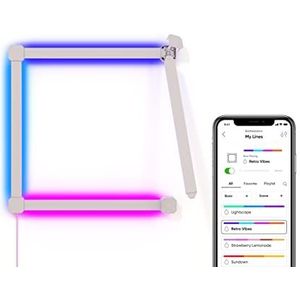 Nanoleaf Lines 90 Degrees Starterkit - Slimme Verlichting - 4 RGB LED Light Bars - Siri, Google, Alexa Compatibel