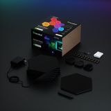 Nanoleaf Shapes Black Hexagons Starterkit - Slimme Verlichting - 9 LED Panelen - Siri, Google, Alexa Compatibel