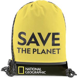 National Geographic Gymtas / Rugzakje Lichtgewicht - 0 -10 Liter - Save The Planet - Geel