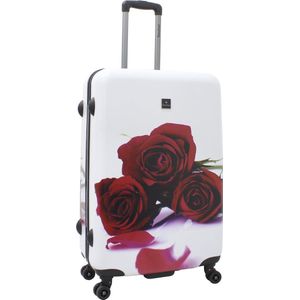 Saxoline Harde Koffer / Trolley / Reiskoffer - 78 cm (Extra Large) - Red Rose