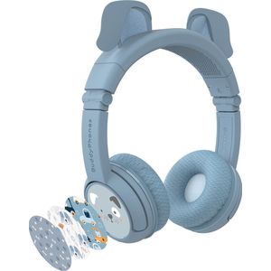 Buddyphones Draadloze Hoofdtelefoon voor Kinderen (Blauw)