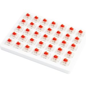 Keychron Gateron Cap Switch Set - Cap Red, 35 Switches keyboard switches