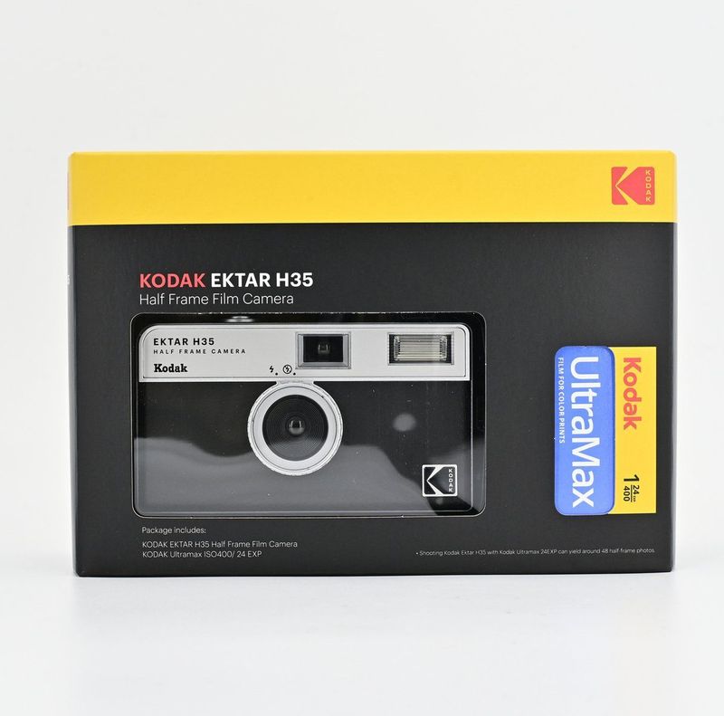 KODAK RK0109 Bundle Kodak Film Camera Ektar H35 Black + Pellicule 35mm Half frame