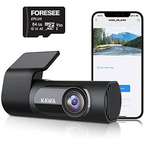 KAWA Auto Dashcam 2K - Uitstekende Beveiliging voor Onderweg - 1440P - Full QHD - Dashcam 360°