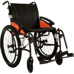 Excel - G-Explorer - Rolstoel - Zwart - Lichtgewicht 12,5 kg - Neerklapbare Rugleuning