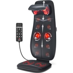 RENPHO - Shiatsu Massagekussen - Zwart - Krachtige Massage met Warmtefunctie