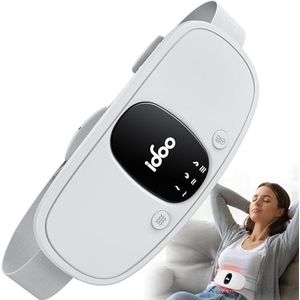 iDOO, periodes warmtegordel, kerstcadeaus, verwarmingskussen, draadloos, warmtegordel periode, 3 temperatuurmodi, draagbaar bij menstruatiepijn, met massagefunctie, cadeaus voor vrouwen en meisjes