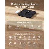 RENPHO - Elis Nova - Slimme Weegschaal - TFT LCD Display - USB-C Oplaadbaar - 18 Metrics incl BMI en Vetpercentage