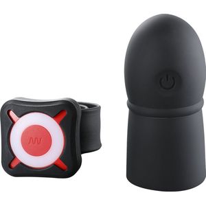 OTOUCH - Super Striker Verlengende Penis Sleeve Met Vibraties - Zwart