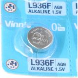 Vinnic Alkaline Speciaalbatterij G9 / LR936 / AG9 Blister van 10 Stuks