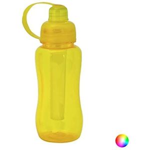 BigBuy Outdoor 143982 drinkfles van polystyreen (600 milliliter), geel, unisex volwassenen, eenheidsmaat
