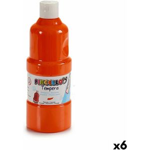 Tempera Pincello Oranje 400 ml (6 Stuks)