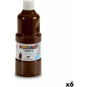 Tempera Pincello Bruin 400 ml (6 Stuks)
