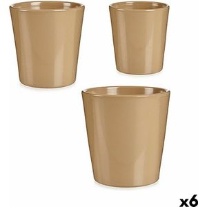 Pottenset Beige Klei (6 Stuks)