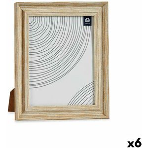 Fotolijsten Kristal Gouden Hout Bruin Plastic (26 x 2 x 31 cm) (6 Stuks)