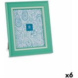 Fotolijsten Kristal Groen Plastic (6 Stuks) (2 x 33 x 28 cm)