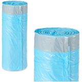 Vuilniszakken - Blauw - Polyethyleen - 15 Stuks - 30 Liter