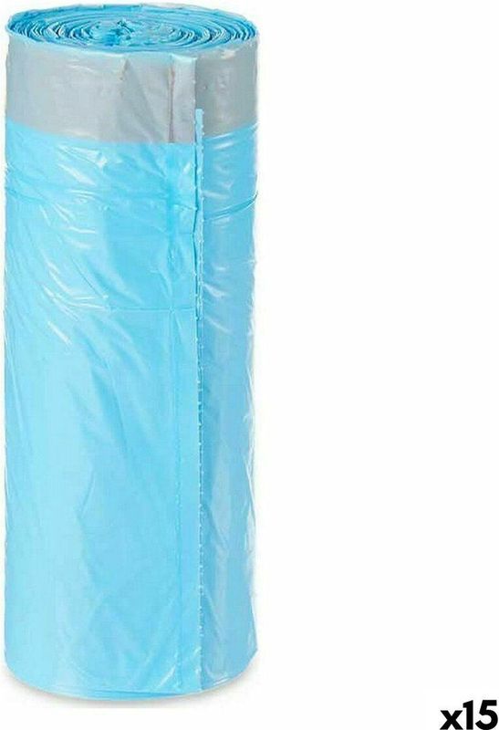 Vuilniszakken - Blauw - Polyethyleen - 15 Stuks - 30 Liter