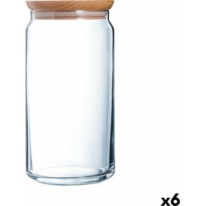 Pot Luminarc Pav Transparant Glas (1,5 L) (6 Stuks)