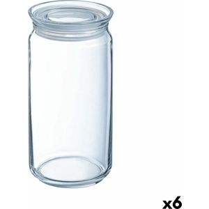 Pot Luminarc Pav Transparant Siliconen Glas (1,5 L) (6 Stuks)