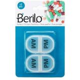 Berilo - HW0929-2 - Pillendoos - Transparant - Plastic - Set van 12 Stuks