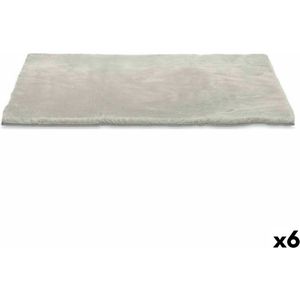Tapijt - Grijs - Polyester - 60 x 90 cm (6 Stuks)