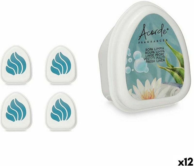 Air Freshener - Schone Kleren - Blauw - Gel - 12 Stuks - 50 g
