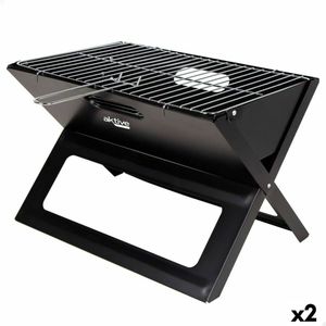 Barbecue Draagbare Aktive Zwart Staal Ijzer 45 x 30 x 29 cm