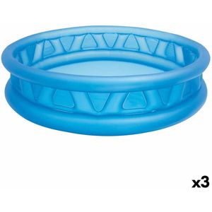 Opblaasbaar Kinderzwembad Intex Rond Blauw 188 x 46 x 188 cm 790 L (3 Stuks)