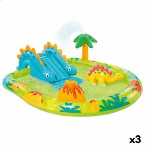 Opblaasbaar Kinderzwembad Intex Dinosaurussen Speeltuin 191 x 58 x 152 cm (3 Stuks)