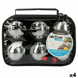 Jeu-de-boulesset Aktive 6 Ballen Chroomstaal (4 Stuks)