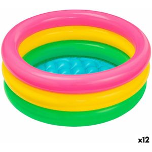 Opblaasbaar Kinderzwembad Intex Sunset Glow Ringen 61 x 22 x 61 cm 28 L (12 Stuks)