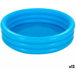 Opblaasbaar Kinderzwembad Intex Blauw Ringen 156 L 114 x 25 cm (12 Stuks)