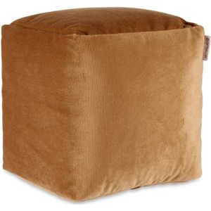Poef Fluweel Beige 30 x 30 x 30 cm (4 Stuks)