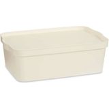 Opbergbak met Deksel Crème Plastic 14 L 29,5 x 14,3 x 45 cm (12 Stuks)