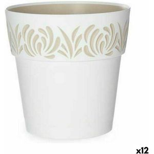 Selbstbewässerung Topf Stefanplast gaia white Kunststoff 19 x 19 x 19 cm (12 Stück)