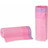 Vuilniszakken - Roze - Polyethyleen - 30 L - Geparfumeerd - Zelfsluitend - 15 Stuks