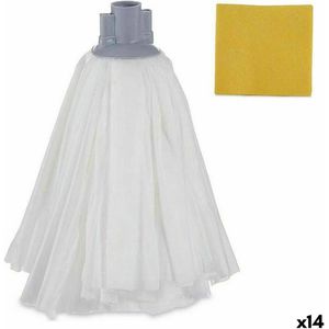 Reservemop voor Schrobben 23 x 6 x 31 cm (14 Stuks)