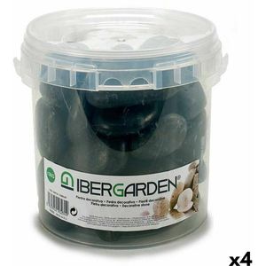 Decoratieve stenen Groot Zwart 3 Kg (4 Stuks)