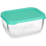 Lunchbox SNOW BOX Groen Transparant Glas Polyethyleen 420 ml (12 Stuks)