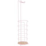 Toiletrolhouder Roze Metaal Bamboe 16,5 x 63,5 x 16,5 cm (4 Stuks)