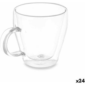 Beker, transparant, borosilicaatglas, 270 ml, 24 stuks