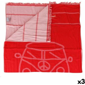 Cállate la Boca Pareo Handdoek Rood Van (3 stuks)