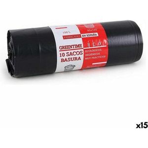 Vuilniszakken Eco Green Time 37473 150 L (15 Stuks)