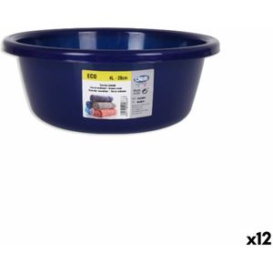 Waskom Dem Eco Cirkelvormig Blauw 4 L 28 x 28 x 11 cm (12 Stuks)