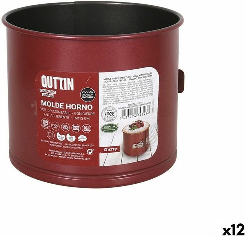 Springvorm Pan Quttin 16 x 13 cm Souffle (12 Stuks)