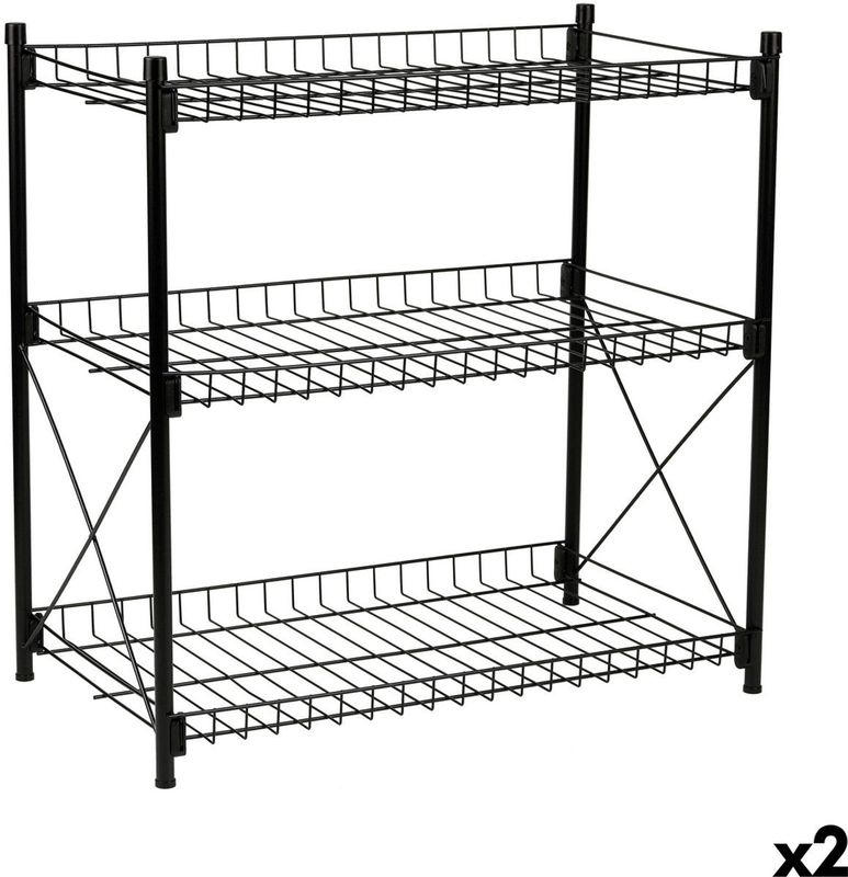 Confortime - Metal - Planken - 3 Planken - 2 Stuks - 52 x 34 x 55 cm