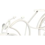 Bordsklocka Fiets Wit Metaal 40 x 19,5 x 7 cm (4 Stuks)