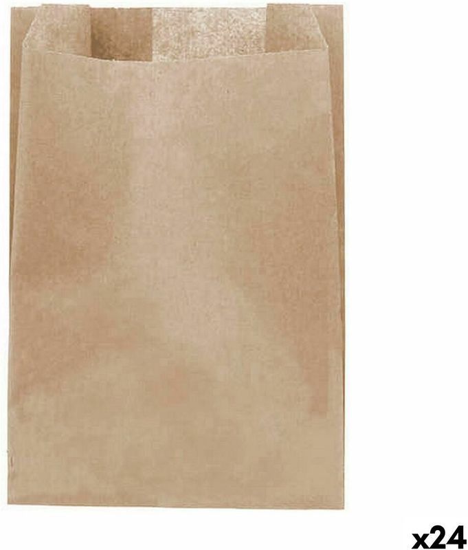 Wiederverwendbare Säcke für Lebensmittel Algon Kraftpapier 16 x 24 cm Einwegartikel 20 Stücke (24 Stück)